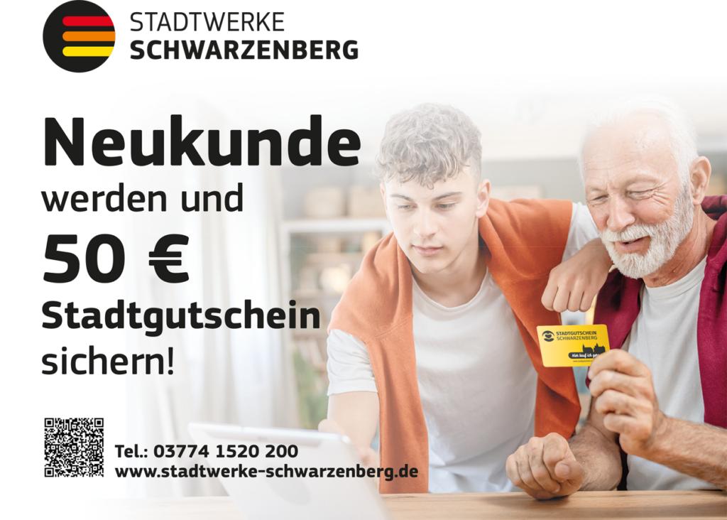 Sondervertag für Strom, Gas und Wärme abschließen und als Dankeschön einen Stadtgutschein erhalten.